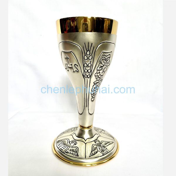 12 Chén Lễ Chùm Nho & 4 Thánh Sử xi bạc