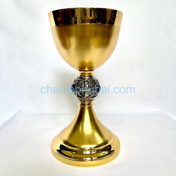 14 Chén Lễ Tay Cầm Thánh Giá Celtic nạm đá Xanh